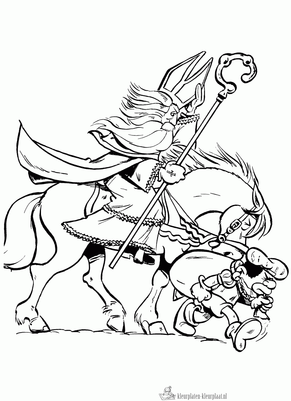 Sinterklaas 152 kleurplaat
