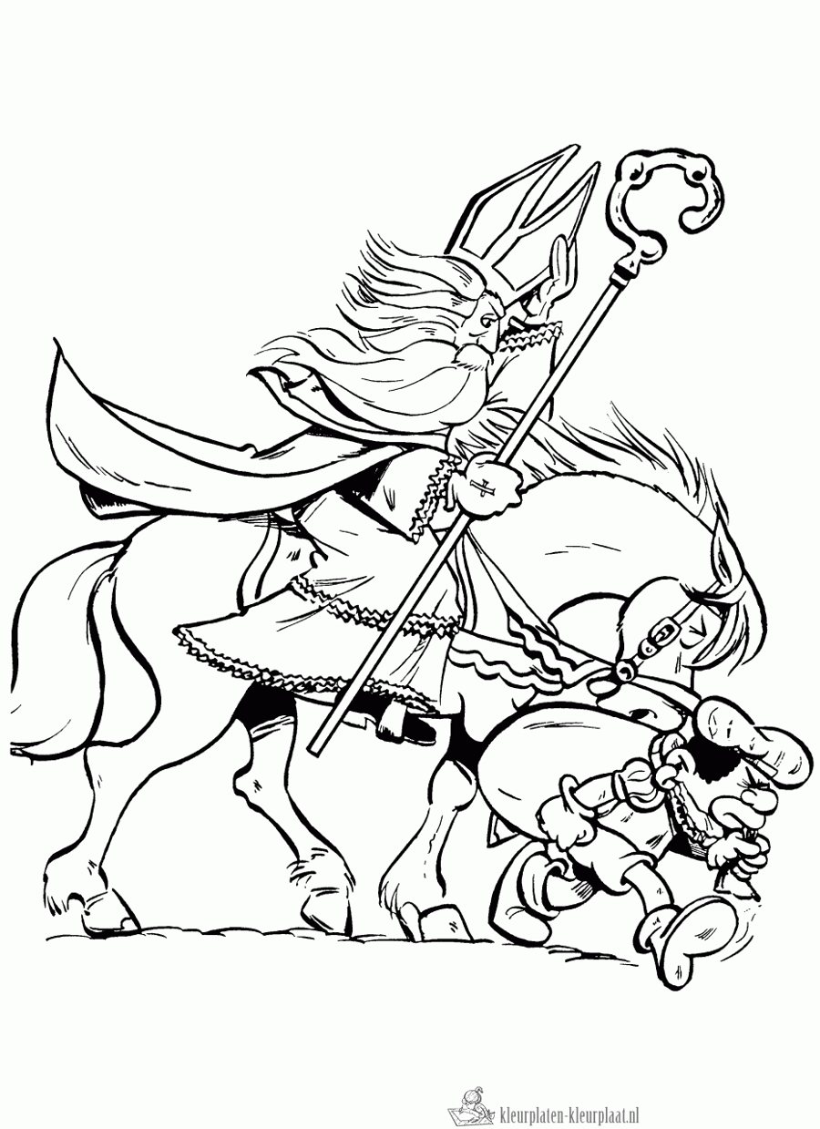 Sinterklaas 152 kleurplaat