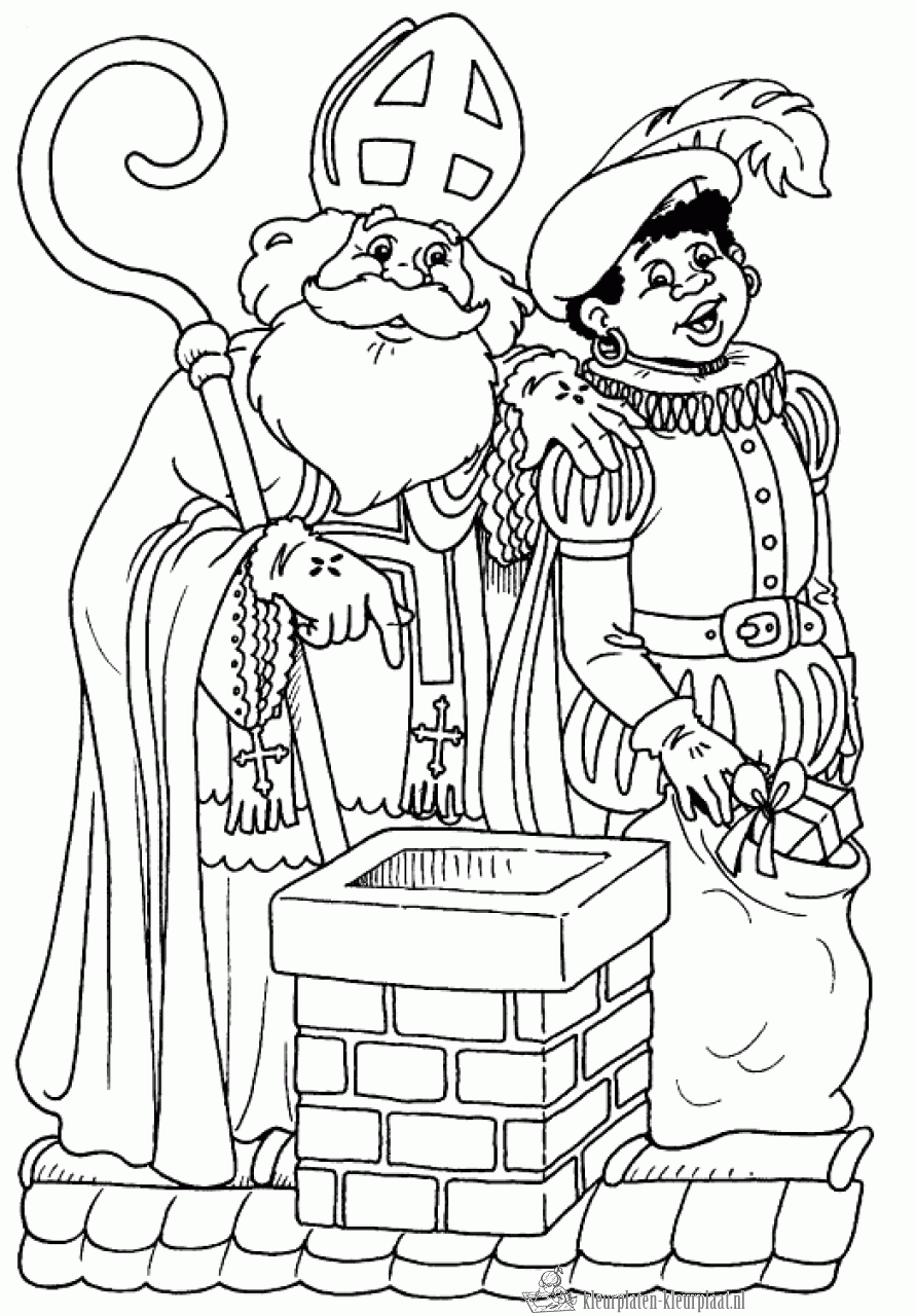 Sinterklaas 159 kleurplaat