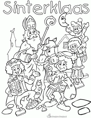 Sinterklaas 17 kleurplaat