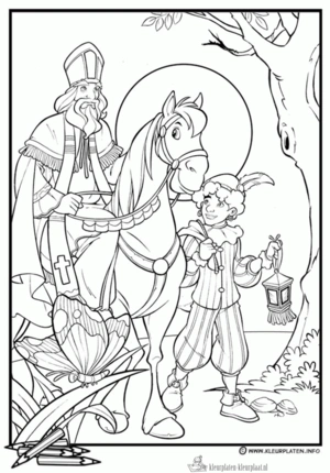 Sinterklaas 172 kleurplaat