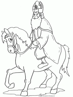 Sinterklaas 178 kleurplaat