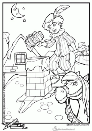 Sinterklaas 180 kleurplaat
