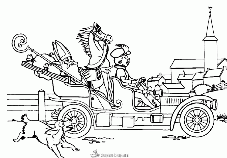 Sinterklaas 202 kleurplaat