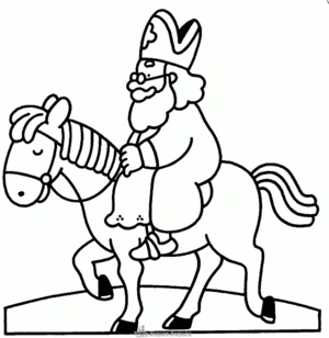 Sinterklaas 21 kleurplaat