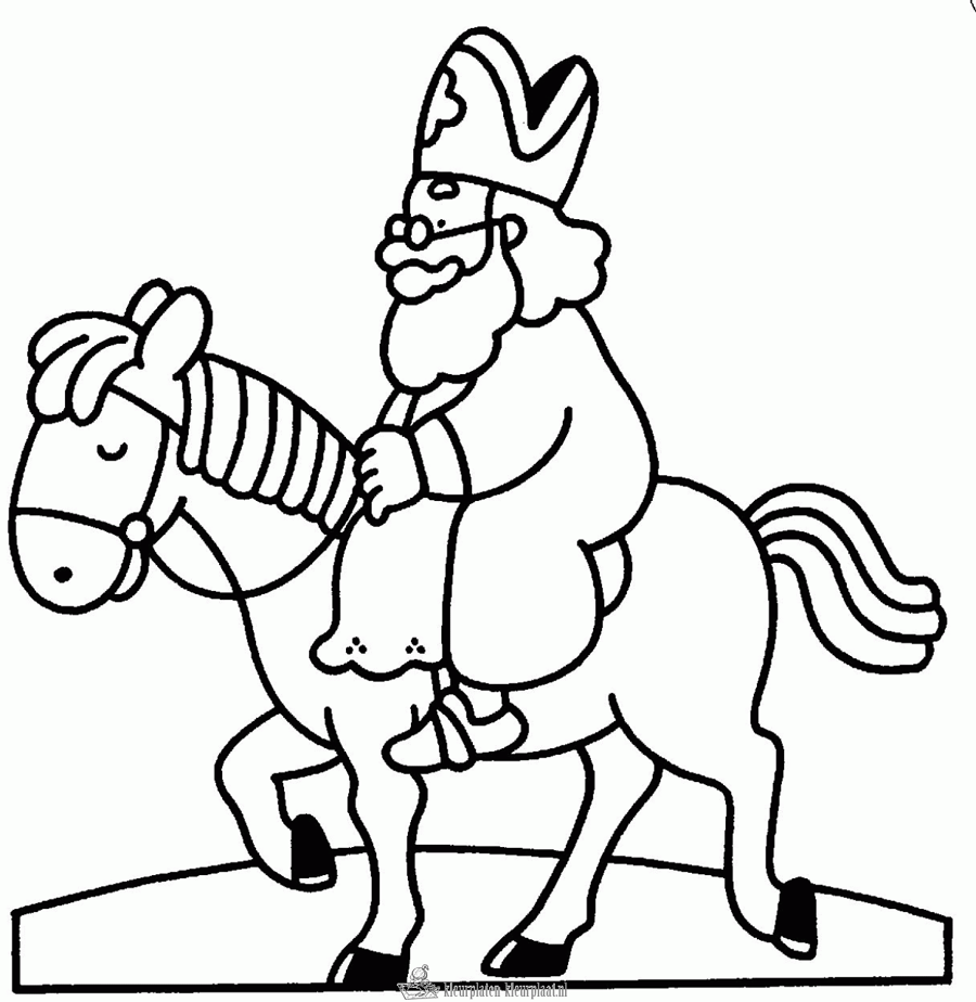 Sinterklaas 21 kleurplaat