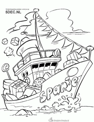 Sinterklaas 220 kleurplaat