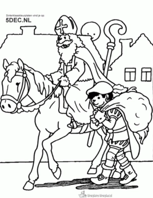 Sinterklaas 29 kleurplaat