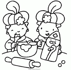 Sinterklaas 304 kleurplaat