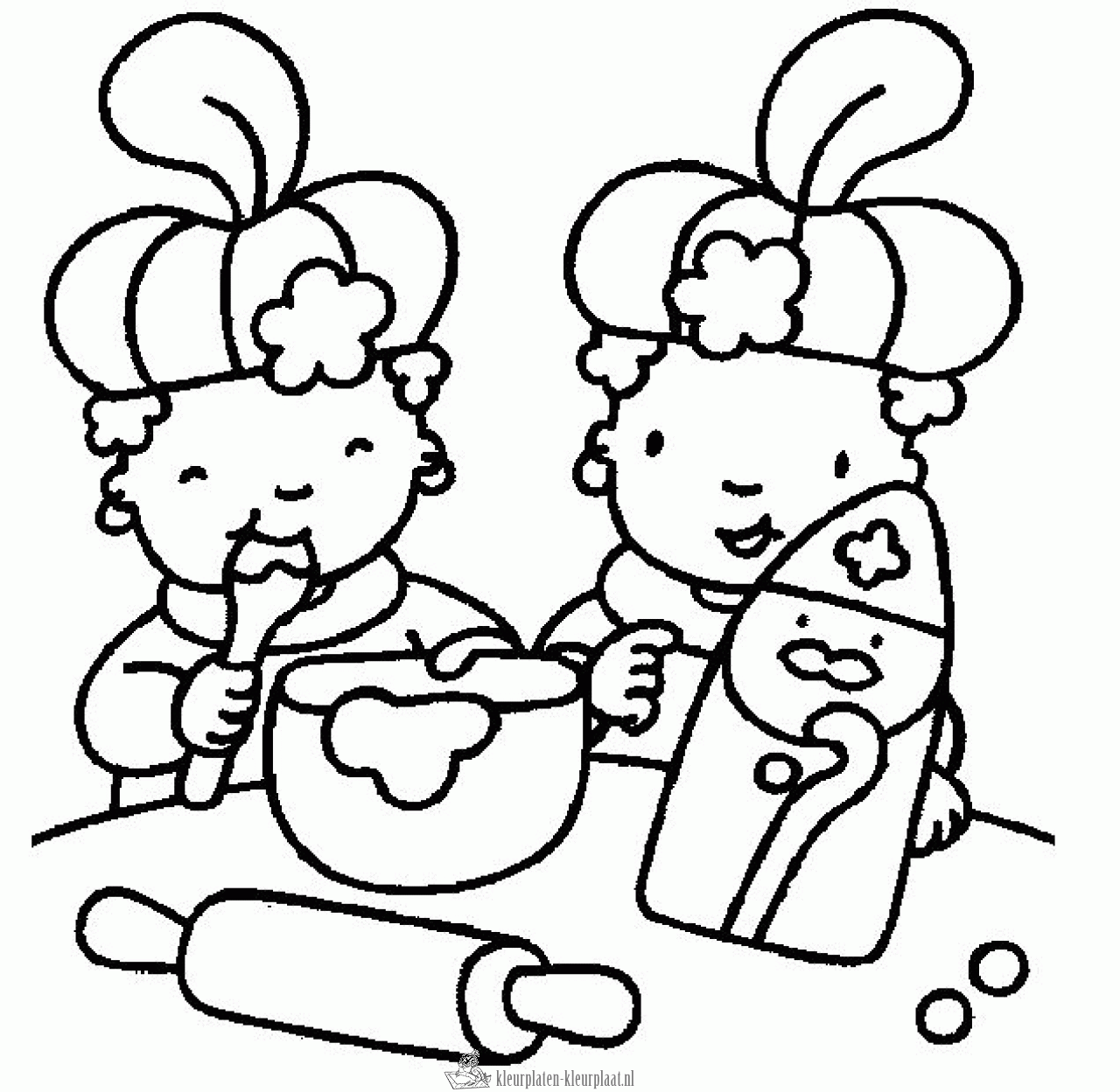 Sinterklaas 304 kleurplaat