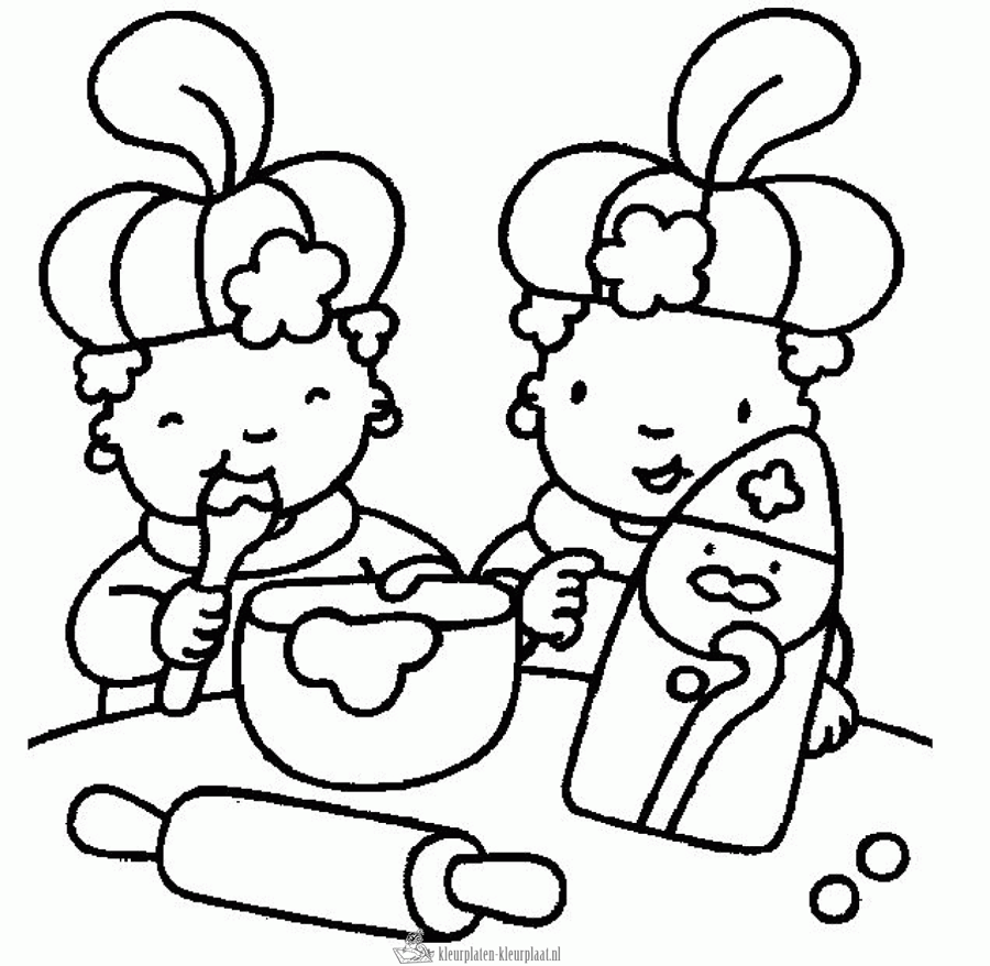 Sinterklaas 304 kleurplaat