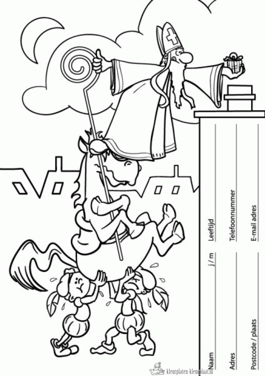 Sinterklaas 31 kleurplaat