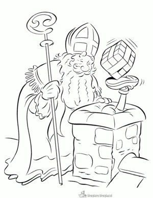 Sinterklaas 33 kleurplaat