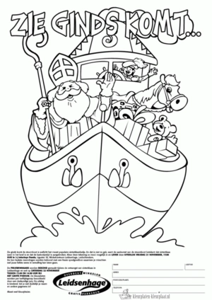 Sinterklaas 42 kleurplaat
