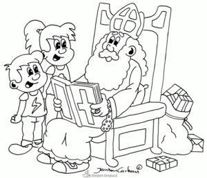 Sinterklaas 58 kleurplaat