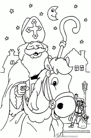 Sinterklaas 65 kleurplaat