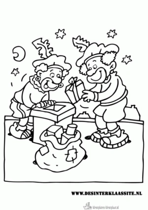 Sinterklaas 75 kleurplaat
