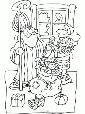 Sinterklaas 81 kleurplaat