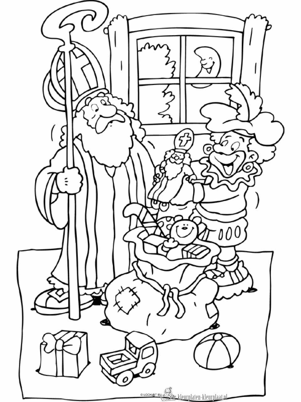 Sinterklaas 81 kleurplaat