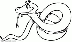Slang 33 kleurplaat