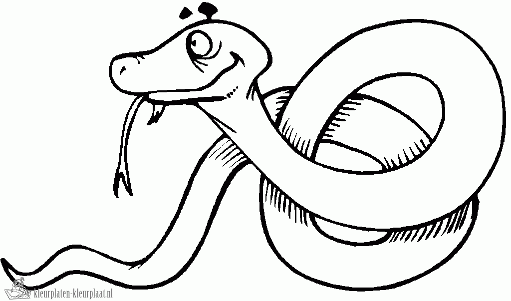 Slang 33 kleurplaat