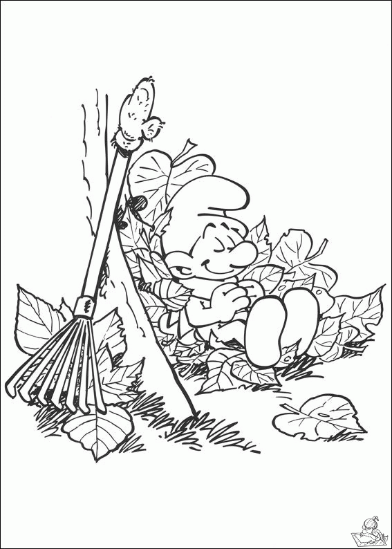 Smurfen 11 kleurplaat