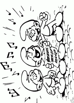 Smurfen 16 kleurplaat