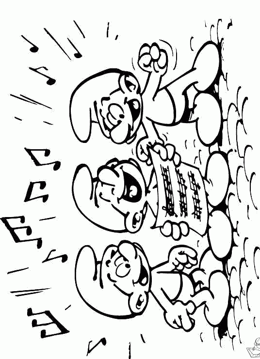 Smurfen 16 kleurplaat