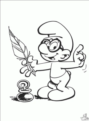 Smurfen 17 kleurplaat