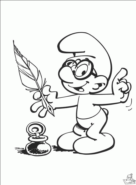 Smurfen 17 kleurplaat