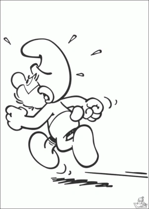 Smurfen 21 kleurplaat