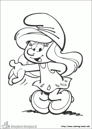 Smurfen 26 kleurplaat