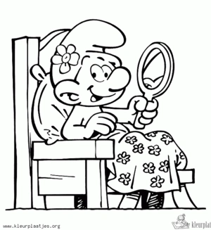 Smurfen 33 kleurplaat