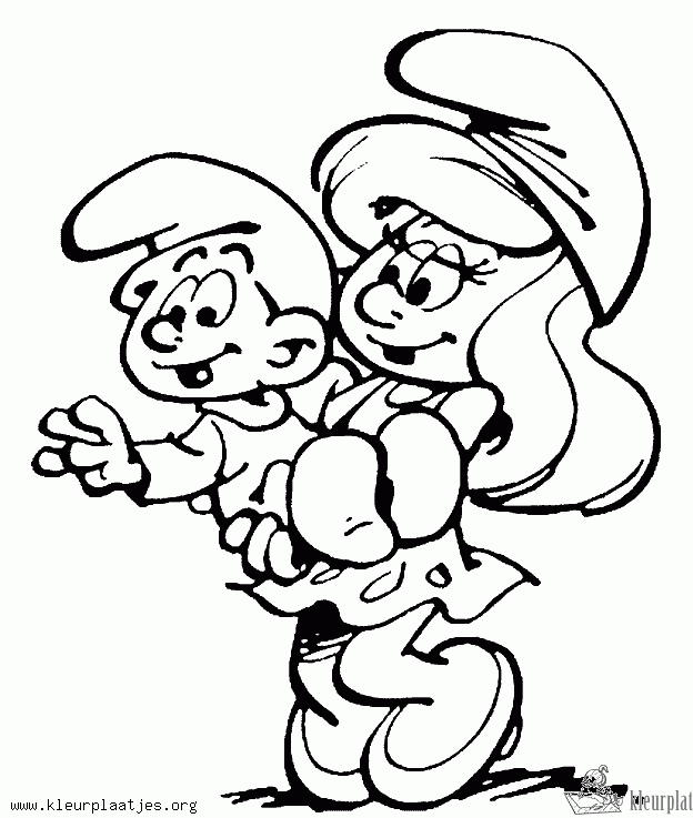 Smurfen 34 kleurplaat