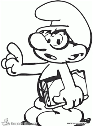 Smurfen 36 kleurplaat