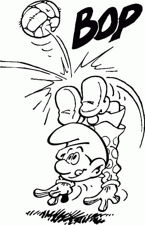 Smurfen 39 kleurplaat