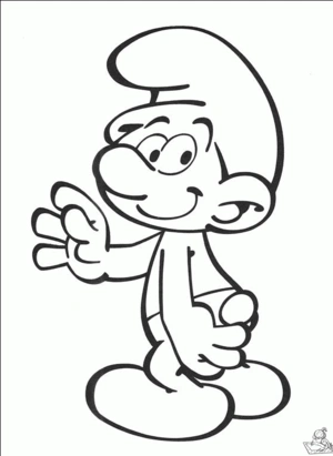 Smurfen 42 kleurplaat