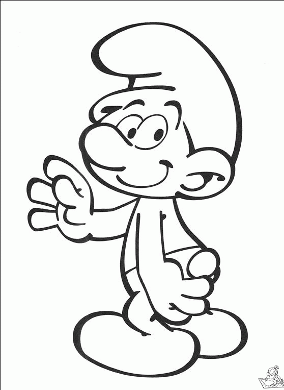 Smurfen 42 kleurplaat