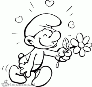 Smurfen 52 kleurplaat