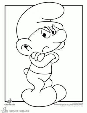 Smurfen 56 kleurplaat
