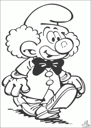 Smurfen 6 kleurplaat