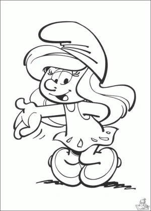 Smurfen 62 kleurplaat