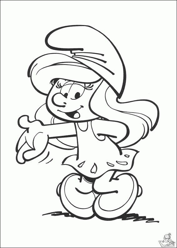 Smurfen 62 kleurplaat