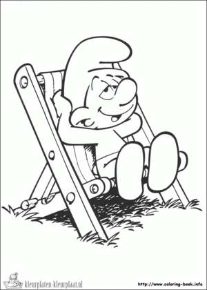 Smurfen 68 kleurplaat