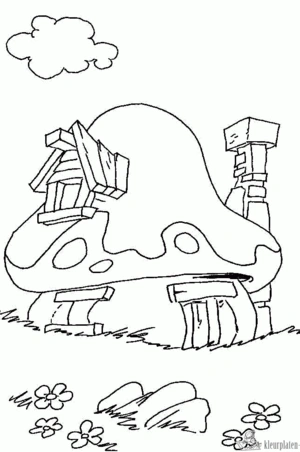 Smurfen 8 kleurplaat