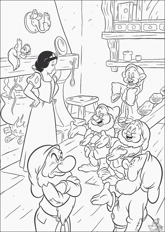 Sneeuwwitje 13 kleurplaat