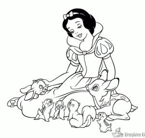Sneeuwwitje 14 kleurplaat