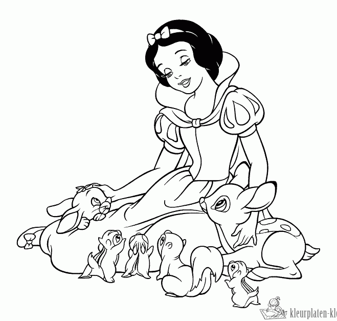 Sneeuwwitje 14 kleurplaat