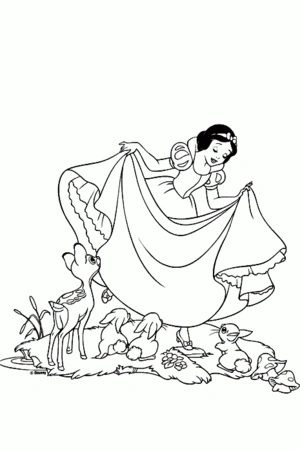 Sneeuwwitje 22 kleurplaat