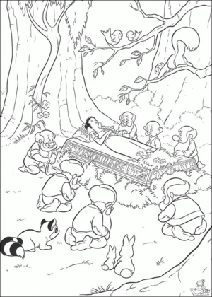 Sneeuwwitje 36 kleurplaat